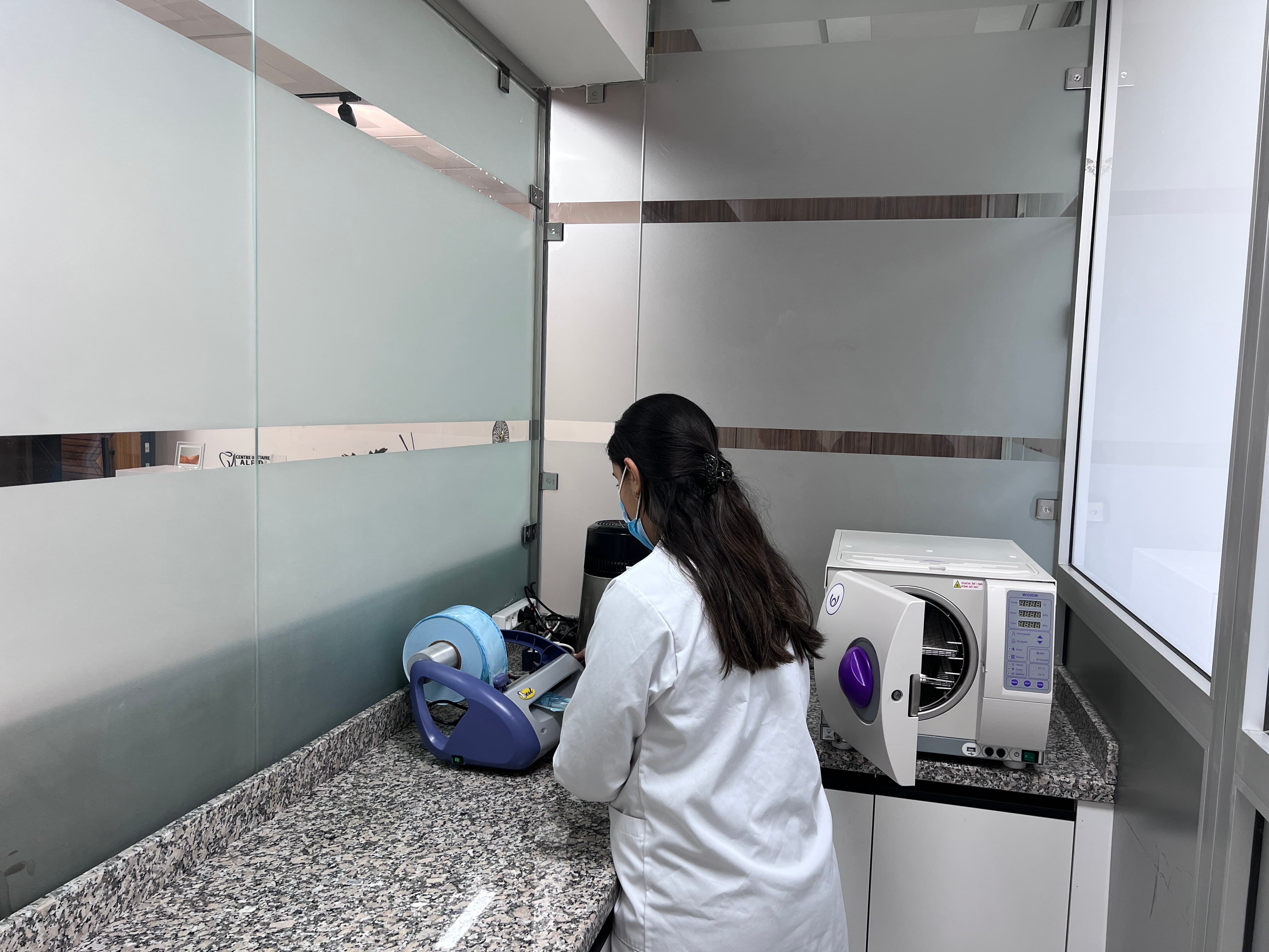 Espace de stérilisation du Centre dentaire ALFIDI à Inezgane